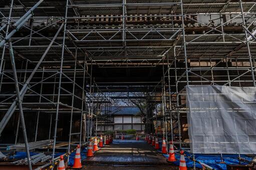 秋の弘前城散歩 弘前城,弘前公園,門の写真素材
