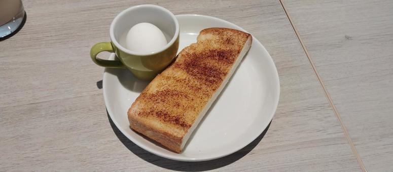 モーニング　食パン 食べ物,飲食物,食事の写真素材