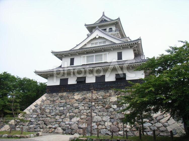 長浜城模擬天守 長浜城の写真素材