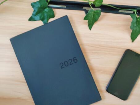 2026 2026年,黒,ノートの写真素材