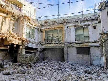 建物の取り壊し⑥ 建物の取り壊し⑥ 作業員,労働,肉体労働の写真素材