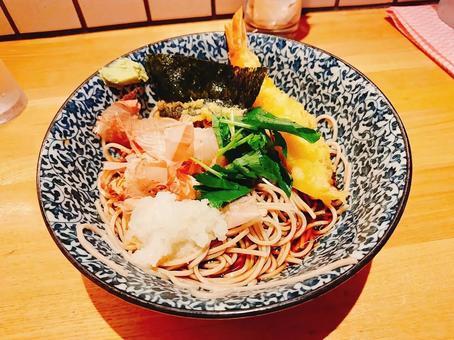 ぶっかけそば ぶっかけそば,蕎麦,冷たいの写真素材