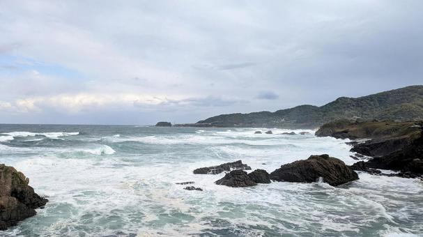 京丹後の海岸 海,京丹後,丹後の写真素材