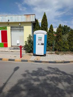 仮設トイレ トイレ,仮設,セプテンヴリの写真素材