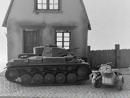 おもちゃの戦車 おもちゃの戦車 プラモデル,戦争,試合時の写真素材
