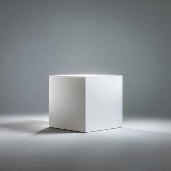 クリーンな白い立体 クリーンな白い立体の写真