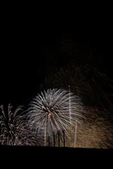 夜空を彩る花火 花火,打ち上げ花火,夜空の写真素材