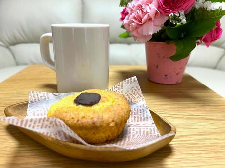 癒しのコーヒータイム カフェ,コーヒー,ケーキの写真素材