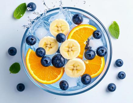 フルーツボウル氷水入りの写真