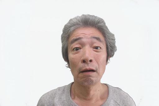 生活困窮シニア男性 シニア男性,生活困窮,年金の写真素材