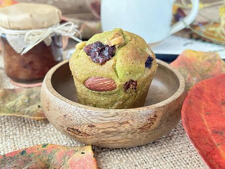 ドライフルーツのマフィン マフィン,コーヒー,ケーキの写真素材