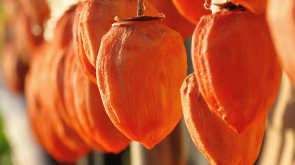 干し柿 干し柿,柿,ドライフルーツの写真素材