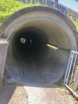 トンネル（ヒューム管カルバート） ヒューム管,カルバート,円形カルバートの写真素材