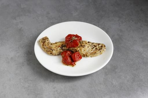 白身魚のハーブ焼き 白身魚,魚,焼き魚の写真素材