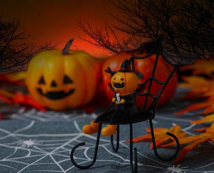 ハロウィン(秋空) ハロウィン(秋空) ハロウィン,ジャックオーランタン,かぼちゃの写真素材