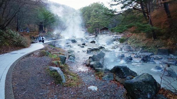草津温泉西の河原公園 草津温泉西の河原公園 群馬県,草津温泉,西の河原公園の写真素材