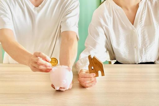 貯金と住宅購入 貯金と住宅購入 貯金,住宅購入,家計の写真素材