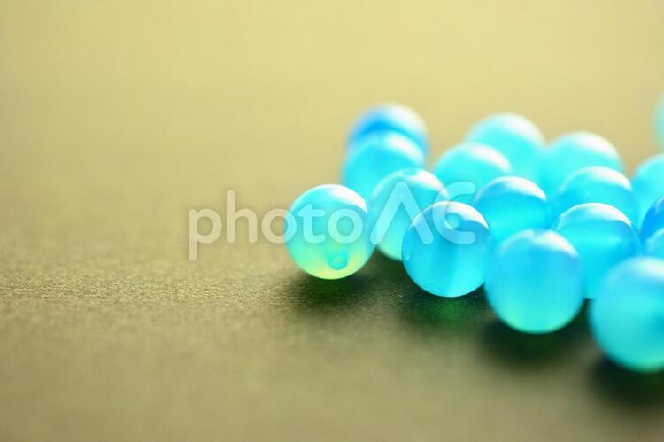 シーブルーカルセドニーの丸玉　パワーストーン 天然石,シーブルーカルセドニー,希望の写真素材