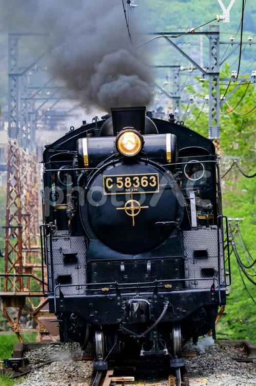 C58 363[SLパレオエクスプレス] sl,c58363,蒸気機関車の写真素材