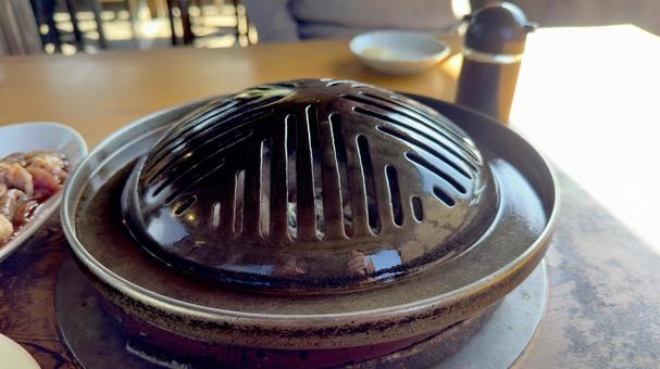 ジンギスカン鉄板 ジンギスカン,北海道,札幌の写真素材