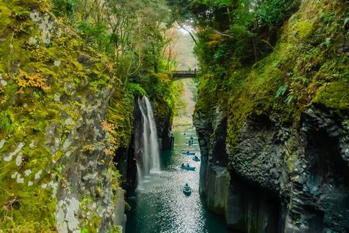 【宮崎】高千穂峡の風景 【宮崎】高千穂峡の風景の写真