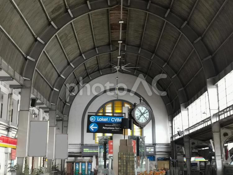 ジャカルタ　コタ駅　駅舎構内 ジャカルタ,コタ,駅の写真素材