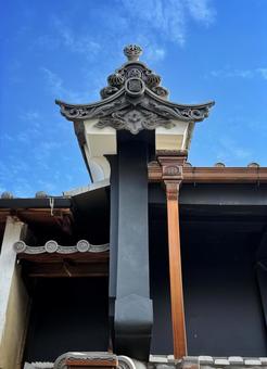 うだつの上がる町並み2 うだつの上がる町並み,うだつ,歴史的建造物の写真素材