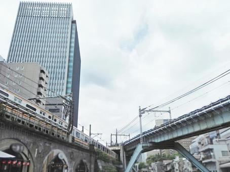 東京 お茶の水 風景 東京 お茶の水 風景 東京,お茶の水,中央線の写真素材