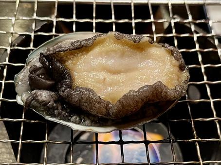 鮑踊り焼き 鮑踊り焼き 鮑,踊り焼き,料理の写真素材