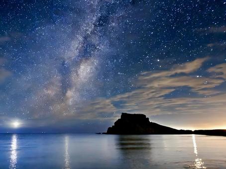 綺麗な海と星空 綺麗な海と星空の写真