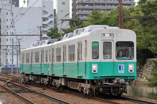 ことでん長尾線、600形、601編成 ことでん,琴電,長尾線の写真素材