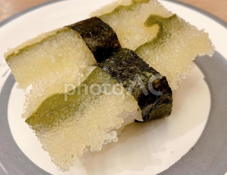 寿司　子持ち昆布 子持ち昆布,昆布,魚卵の写真素材