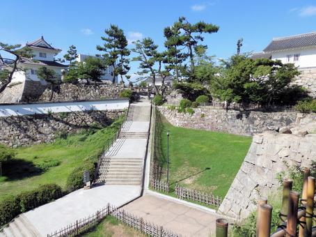 福山城公園 福山城公園 福山城,広島県,fukuyamaの写真素材