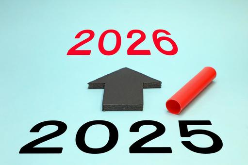 2025年から2026年に 2026年,2025年,正月の写真素材