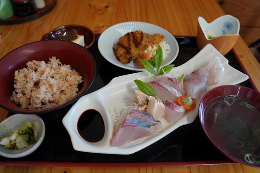 刺身定食 刺身,和食,食べ物の写真素材