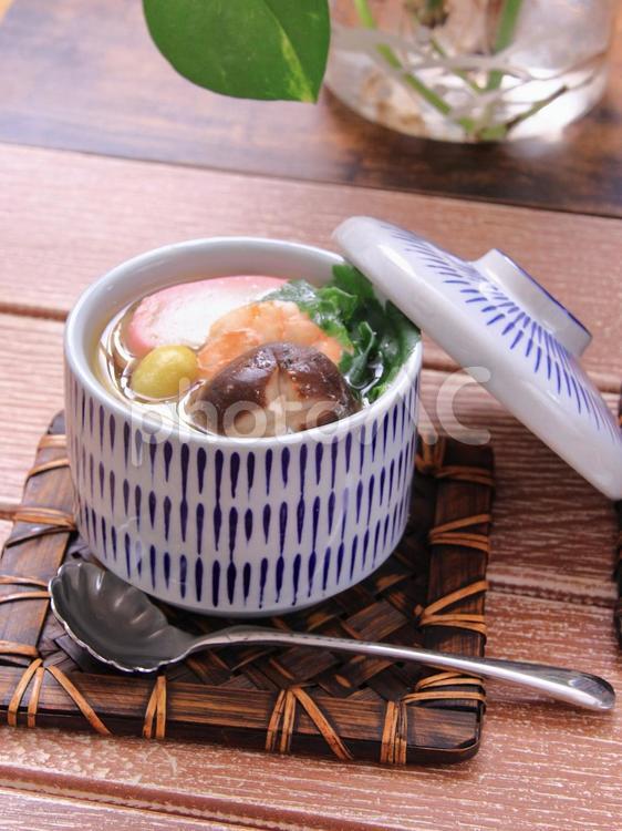 茶碗蒸し　具沢山 料理,食べ物,和食の写真素材
