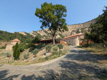 シオ・ムグヴィメ修道院 シオ・ムグヴィメ修道院,修道院,洞窟住居の写真素材