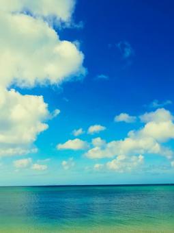 沖縄 海と空 沖縄 海と空の写真