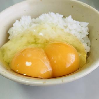 ふたごたまご ふたごたまご 卵,卵黄,2つの写真素材