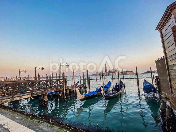 【イタリア】水の都ベネチアの風景 ベネチア,イタリア,世界遺産の写真素材
