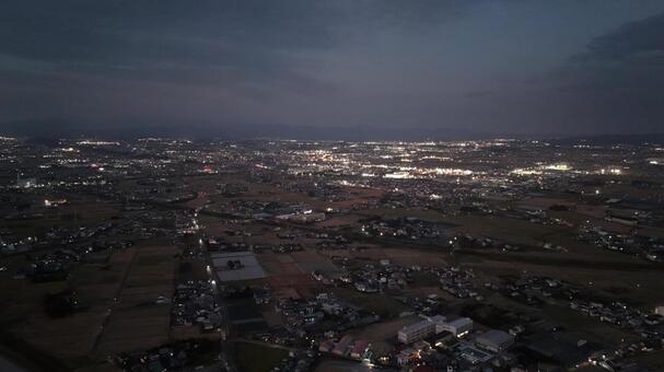 街並み001 夜景,夜,イルミネーションの写真素材