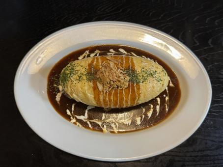 デミグラスオムライス オムライス,ランチ,デミグラスオムライスの写真素材