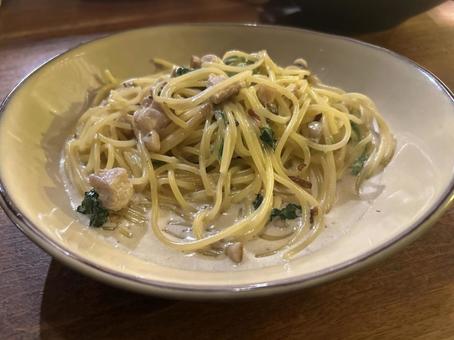 パスタ　イタリアン　ディナーの写真