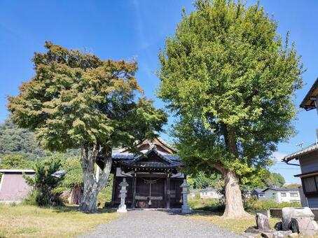 旧東海道　関宿　新所神社 新所神社,関宿,旧東海道の写真素材