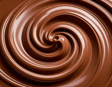 渦巻くチョコレートクリーム01 渦巻くチョコレートクリーム01の写真