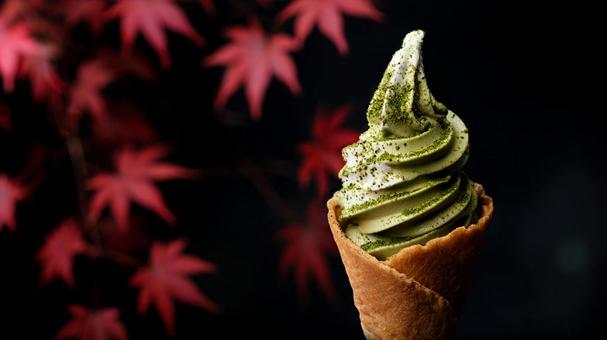 抹茶ソフトクリーム 抹茶ソフトクリームの写真