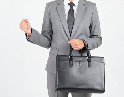 リクルートスーツとビジネスバック リクルートスーツとビジネスバックの写真