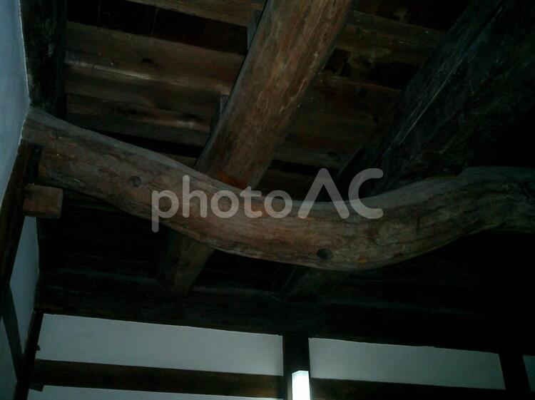 彦根城天守閣の柱 彦根城,彦根の写真素材