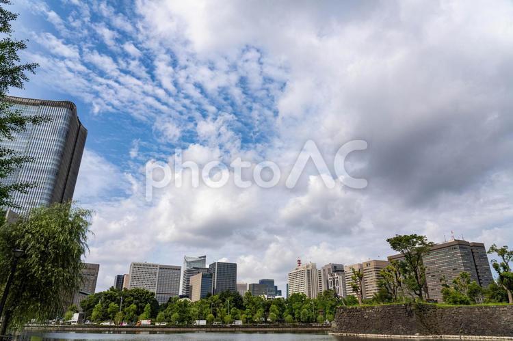 日比谷・皇居周辺散策 日比谷,お濠,水の写真素材