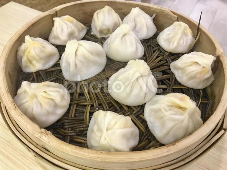 中国上海の小籠包 団子,小籠包,肉まんの写真素材